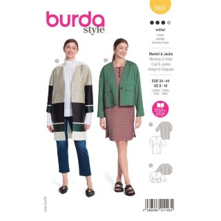 Schnittmuster - burda style - Mantel &amp; Jacke - 5931