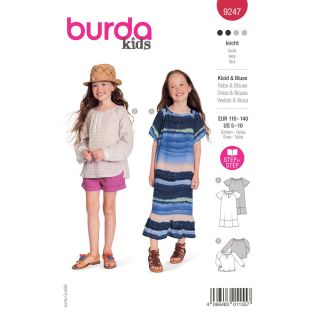 Schnittmuster - burda kids - Mädchen - Kleid &amp; Bluse - 9247