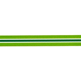 Ripsband - 16 mm - Streifen - limette-grün