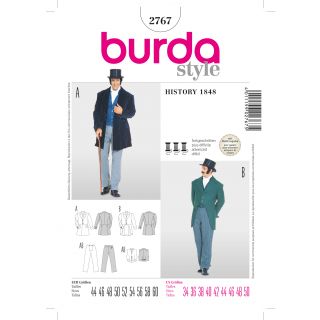 Schnittmuster - burda style - History 1848 Mann - 2767