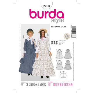 Schnittmuster - burda style - History 1848 Dame - 2768