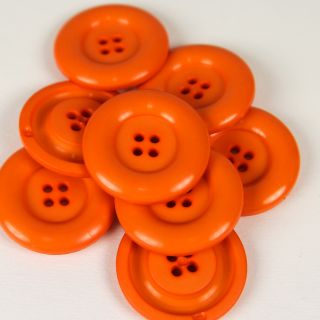 4-Loch-Knopf - 34 mm - orange
