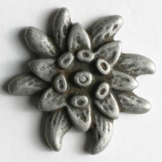Öse - 20 mm - Metall - Blume- silber