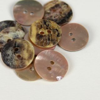 2-Loch-Knopf - Perlmutt - 18 mm - rose