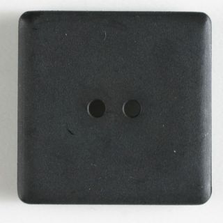 2-Loch-Knopf - 25 mm - Viereck - schwarz