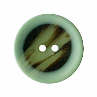 2-Loch-Knopf - 18 mm - matt - hellgrün - marmoriert