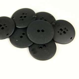 2-Loch-Knopf - 34 mm - matt-schwarz