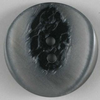 2-Loch-Knopf - 25 mm - Curvy - schwarz