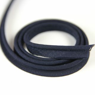 Paspelband mit Seele - uni - navy