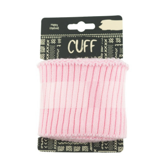Strickbündchen - Cuff - uni - rosa