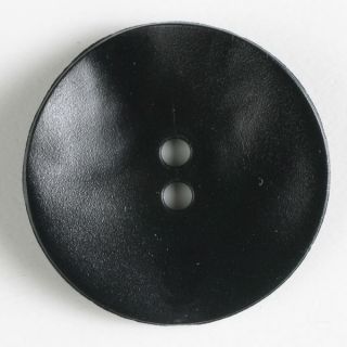 2-Loch-Knopf - 28 mm - schwarz - matt