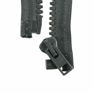 Reißverschluss Opti - P60 - 75cm - Werraschieber - teilbar - granit