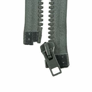 Reißverschluss Opti - P60 - 80cm - Werraschieber - teilbar - graphit