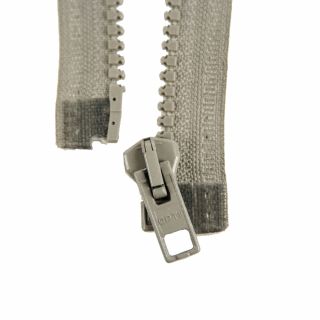 Reißverschluss Opti - P60 - 75cm - Werraschieber - teilbar - grau