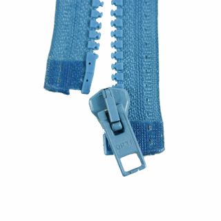 Reißverschluss Opti - P60 - 80cm - Werraschieber - teilbar - himmelblau