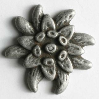 Öse - 25 mm - Metall - Blume - silber