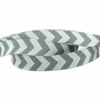 Webband - Chevron - grau