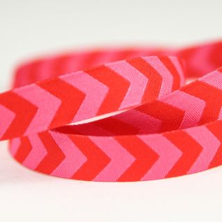 Webband - Chevron - rot, pink