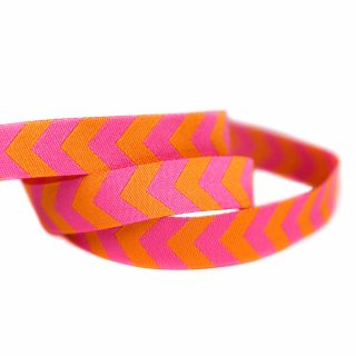 Webband - Chevron - pink, orange