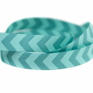 Webband - Chevron - smaragd, mint