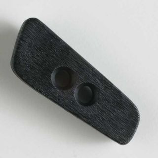 2-Loch-Knopf - 40 mm - Holzoptik - schwarz