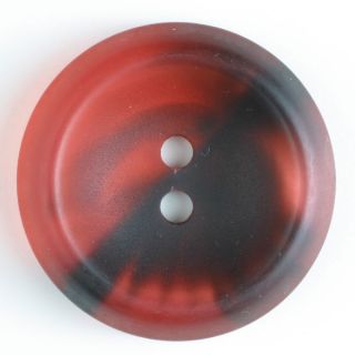 2-Loch-Knopf - 25 mm - schwarz-rot