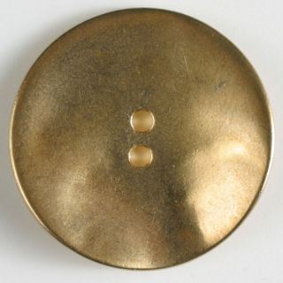 2-Loch-Knopf - 28 mm - Goldschale - Metallknopf