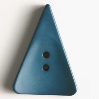 2-Loch-Knopf - 48 mm - Dreieck - petrol