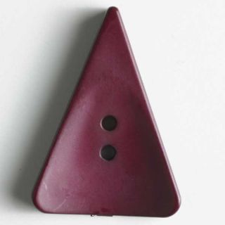 2-Loch-Knopf - 48 mm - Dreieck - weinrot