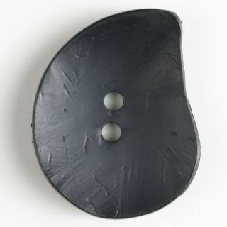 2-Loch-Knopf - 50 mm - Blatt - schwarz