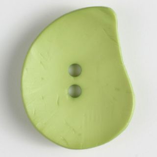 2-Loch-Knopf - 50 mm - Blatt - grün