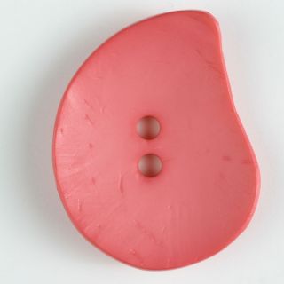 2-Loch-Knopf - 50 mm - Blatt - rosa