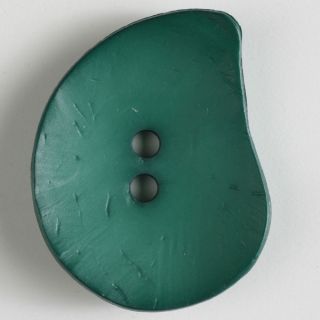2-Loch-Knopf - 50 mm - Blatt - dunkelgrün
