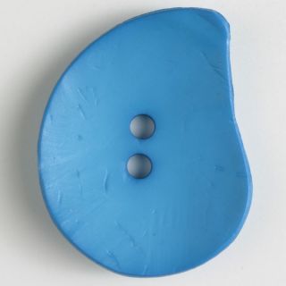 2-Loch-Knopf - 50 mm - Blatt - türkis