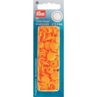 Prym Color Snaps Druckknöpfe 30 Stück rund 12,4mm - gelb