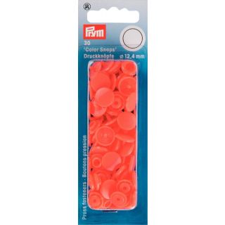 Prym Color Snaps Druckknöpfe 30 Stück rund 12,4mm - lachs