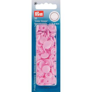 Prym Color Snaps Druckknöpfe 30 Stück rund 12,4mm - rosa