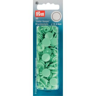 Prym Color Snaps Druckknöpfe 30 Stück rund 12,4mm - mint