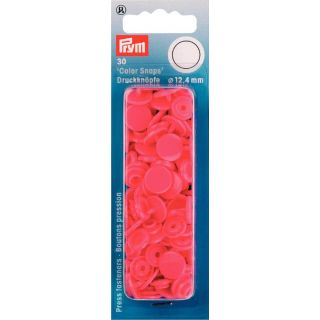 Prym Color Snaps Druckknöpfe 30 Stück rund 12,4mm - himbeer