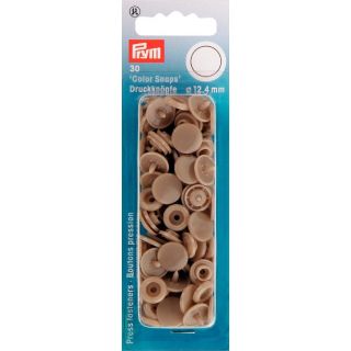 Prym Color Snaps Druckknöpfe 30 Stück rund 12,4mm - champagner