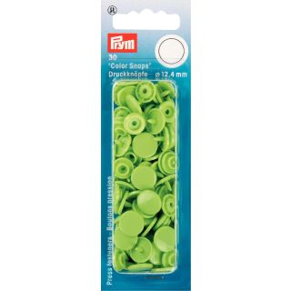 Prym Color Snaps Druckknöpfe 30 Stück rund 12,4mm - apfelgrün