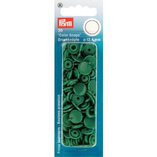 Prym Color Snaps Druckknöpfe 30 Stück rund 12,4mm - gras