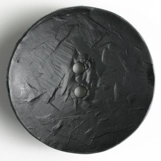 2-Loch-Knopf - 60 mm - rund - schwarz