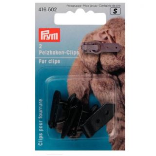 Prym - Pelzhaken-Clips - schwarz