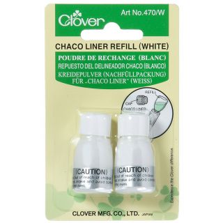 Clover - Chaco Liner - Kreidepulver zum Nachfüllen - weiß