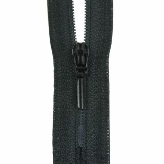 Reißverschluss Opti - S40 - 60cm - Tropfenschieber - nicht teilbar - schwarz