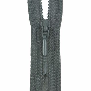 Reißverschluss Opti - S40 - 60cm - Tropfenschieber - nicht teilbar - granit