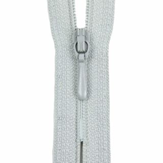 Reißverschluss Opti - S40 - 60cm - Tropfenschieber - nicht teilbar - silber