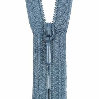 Reißverschluss Opti - S40 - 40cm - Tropfenschieber - nicht teilbar - rauchblau