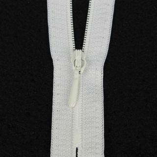 Reißverschluss Opti - S40 - 60cm - Tropfenschieber - nicht teilbar - wollweiß